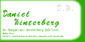 daniel winterberg business card